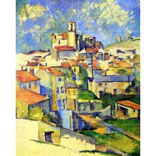Art Vivid Color Paul Cézanne Landscape Ceramic Mural Backsplash Bath Tile #2213   231011007941